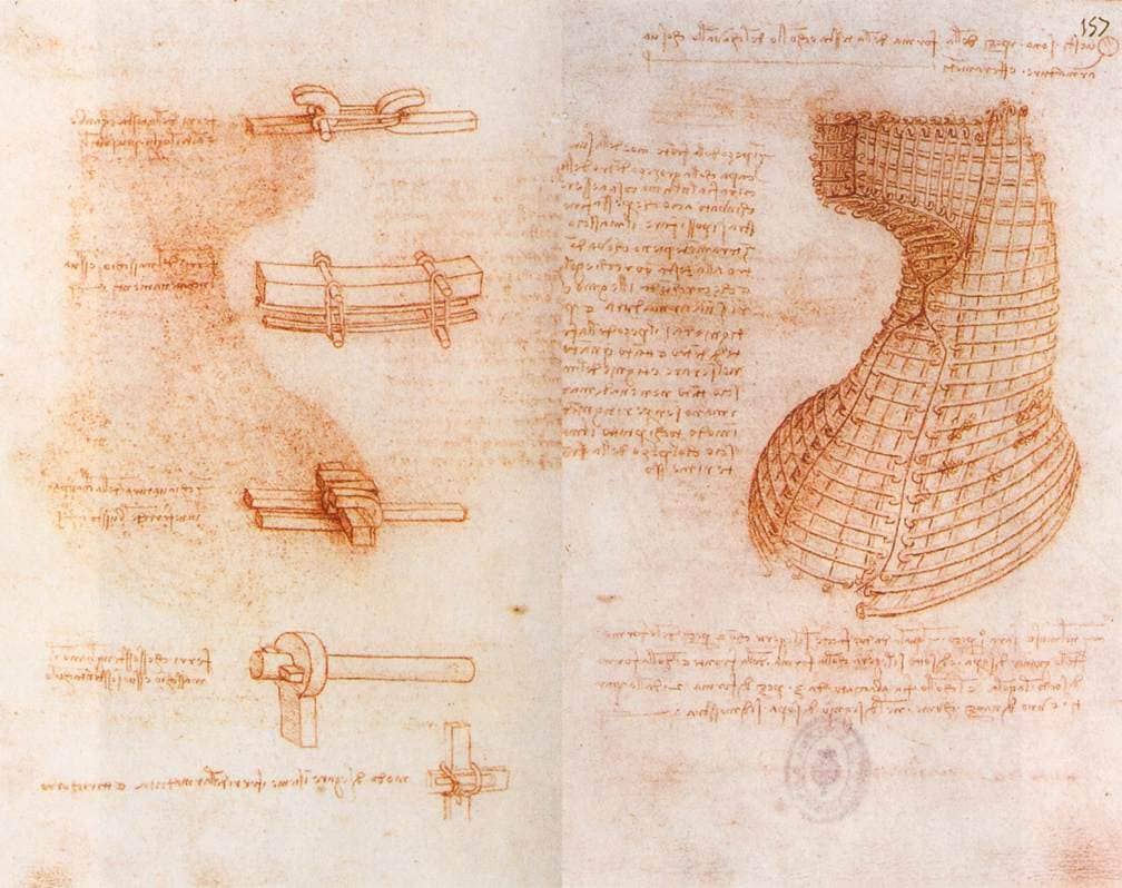 Casting Mold of the Head and Neck - by Leonardo da Vinci