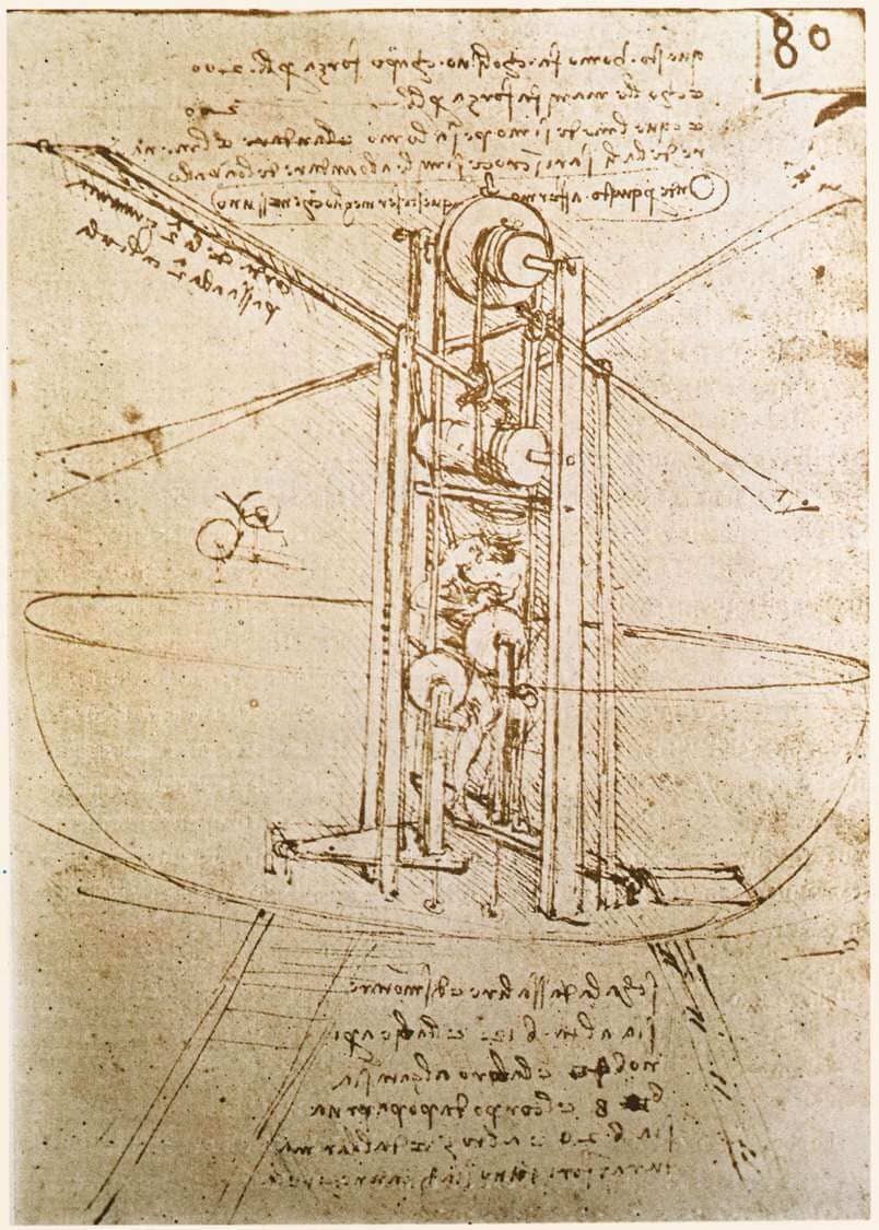 Flying machine - by Leonardo da Vinci