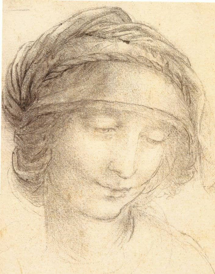 Head of Saint Anne - by Leonardo da Vinci