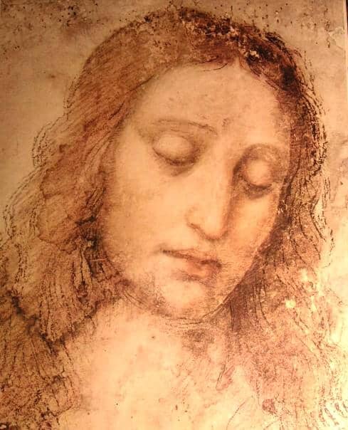 Study of Christ for the Last Supper - by Leonardo da Vinci